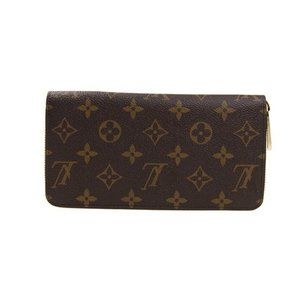 L/V women's long old flower coffee Wallet